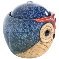 Sunnydaze Decor Sunnydaze Indoor Home Office Decorative Smooth Glazed Ceramic Owl Tabletop Water Fountain Feature - 7" -Sunnydaze Decor GUEST 88aca714 966b 4e17 8b45 b12a243fb4f2