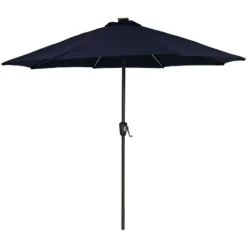 Sunnydaze Decor Sunnydaze Outdoor Aluminum Sunbrella Patio Umbrella With Solar LED Light Bars And Tilt - 9' -Sunnydaze Decor GUEST 8c2fb107 7ebd 4460 80a1 75354955ba67