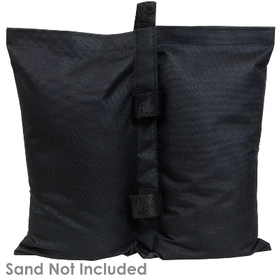 Sunnydaze Decor Sunnydaze Polyester Sandbag Canopy Weights - Black - Set Of 4 4 Sunnydaze Decor Sunnydaze Polyester Sandbag Canopy Weights - Black - Set Of 4 - Image 4