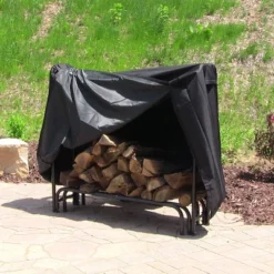 Sunnydaze Decor Sunnydaze Outdoor Weather-Resistant Heavy-Duty Durable Polyester With PVC Backing Firewood Log Rack Cover -Sunnydaze Decor GUEST 8d6455c9 96f4 4c87 b400 cb43b3d6af6f