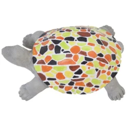 Sunnydaze Decor Sunnydaze 10.5" Mildred The Magnanimous Mosaic Polystone Turtle Statue With Hand-Painted Shell -Sunnydaze Decor GUEST 8e200d4a 7d6c 4db1 9604 80a00615fe47