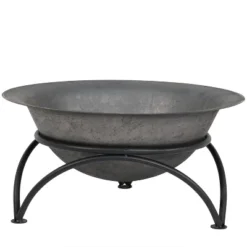 Sunnydaze Decor Sunnydaze Outdoor Camping Or Backyard Round Cast Iron Rustic Fire Pit Bowl On Stand - 23.5" - Dark Gray -Sunnydaze Decor GUEST 91e846eb e491 4a9b b235 a6ba0eaac12e