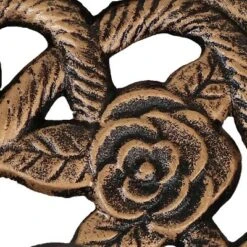 Sunnydaze Decor Sunnydaze Outdoor Heavy-Duty Cast Iron Decorative Rose Blossom Design Patio Yard Round Umbrella Base Stand - 16" -Sunnydaze Decor GUEST 9473d08b 1fe9 456e bddd abedb66aa569