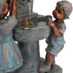 Sunnydaze Decor Sunnydaze 30"H Electric Polyresin Boy And Girl At Bird Bath Outdoor Water Fountain -Sunnydaze Decor GUEST 94e6ec5b 7c2b 4a7a b2d0 e1eb5a1866a2
