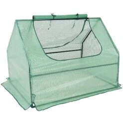 Sunnydaze Decor Sunnydaze Mini Greenhouse With 2 Zippered Side Doors - Green -Sunnydaze Decor GUEST 9cdc05a9 6e08 4385 993a 29758f66c744