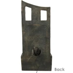 Sunnydaze Decor Sunnydaze 39"H Electric Polyresin And Fiberglass Modern Road Column Outdoor Water Fountain With LED Lights -Sunnydaze Decor GUEST a3a1b72f 8c27 43a0 b710 415cd01af761