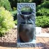 Sunnydaze Decor Sunnydaze Peaceful Rain Electric Outdoor Water Fountain - 31.75" H - Gray And Black