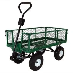 Sunnydaze Decor Sunnydaze Outdoor Lawn And Garden Heavy-Duty Durable Steel Mesh Utility Dump Wagon Cart With Removable Sides -Sunnydaze Decor GUEST a5d482d7 10c5 4883 840c 5a6f31046a28