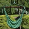 Sunnydaze Decor Sunnydaze Modern Boho-Style Soft-Spun Polyester Rope Hanging Caribbean XL Hammock Chair For Yard, Balcony, And Garden