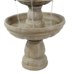 Sunnydaze Decor Sunnydaze 48"H Electric Fiberglass 3-Tier Outdoor Water Fountain -Sunnydaze Decor GUEST aae8a594 d3e5 4b37 aa66 d9630590b5d9