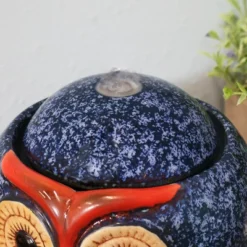 Sunnydaze Decor Sunnydaze Indoor Home Office Decorative Smooth Glazed Ceramic Owl Tabletop Water Fountain Feature - 7" -Sunnydaze Decor GUEST af1b4bb9 13d2 42aa 8ca5 4eb93186bf71
