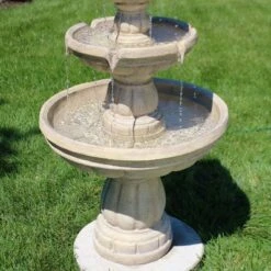 Sunnydaze Decor Sunnydaze 48"H Electric Fiberglass 3-Tier Outdoor Water Fountain -Sunnydaze Decor GUEST affd8a8a b6d3 4e07 83b8 4ca9efd35ef7