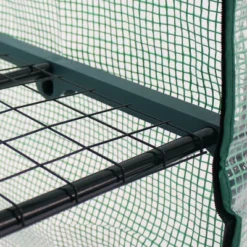 Sunnydaze Decor Sunnydaze Outdoor Portable Growing Rack 2-Tier Greenhouse With Roll-Up Door - 2 Shelves - Green -Sunnydaze Decor GUEST b0303dc1 91cb 46f3 8438 9ba1c97ba2fe