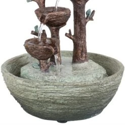Sunnydaze Decor Sunnydaze Indoor Home Office Polyresin Perching Birds 3-Tiered Tabletop Water Fountain Feature - 12" -Sunnydaze Decor GUEST b08135ea 11bf 4acd 9dcf ef78b304ca97