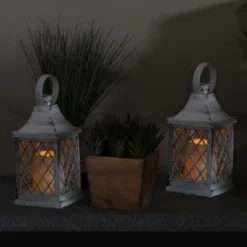 Sunnydaze Decor Sunnydaze 10" Ligonier White Traditional Style Plastic And Glass Battery Operated Indoor LED Candle Lantern 4pk 15 Sunnydaze Decor Sunnydaze 10" Ligonier White Traditional Style Plastic And Glass Battery Operated Indoor LED Candle Lantern 4pk -Sunnydaze Decor GUEST b0cbb029 d2c7 4b31 933d dd7dd0f8fd4f