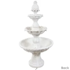 Sunnydaze Decor Sunnydaze 59"H Electric Fiberglass 3-Tier Welcome Pineapple Top Outdoor Water Fountain -Sunnydaze Decor GUEST b28fabe9 9380 4ad7 9c3d f37928e4f9f4