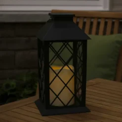 Sunnydaze Decor Sunnydaze Outdoor Concord Hanging Tabletop Solar LED Rustic Farmhouse Decorative Candle Lantern - 11" -Sunnydaze Decor GUEST b9a647c5 a35a 4bbc 97eb b65abf717ccf