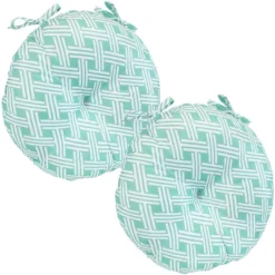 Sunnydaze Decor Sunnydaze Indoor/Outdoor Polyester Replacement Round Bistro Chair Seat Cushions - 15" - 2pk -Sunnydaze Decor GUEST bd15e68e ec16 4541 b182 c0951fab407c