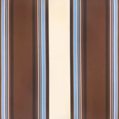 Sunnydaze Decor Sunnydaze 2-Person Outdoor Patio Swing With Adjustable Canopy Shade, Cushions And Pillow, Brown Stripe -Sunnydaze Decor GUEST c609e24b 02dd 479a 917e f8df7ef98d00