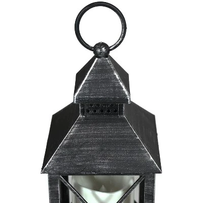 Sunnydaze Decor Sunnydaze 10" Yorktown Black Traditional Style Plastic And Glass Battery Operated Indoor LED Candle Lantern 3 Sunnydaze Decor Sunnydaze 10" Yorktown Black Traditional Style Plastic And Glass Battery Operated Indoor LED Candle Lantern - Image 3