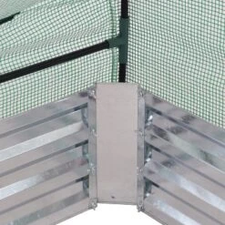 Sunnydaze Decor Sunnydaze Steel Raised Garden Bed With Greenhouse Cover - Green -Sunnydaze Decor GUEST cf2f88a6 4d3b 4808 a570 e1d0fcda8448