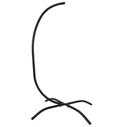 Sunnydaze Decor Sunnydaze Durable Steel Egg Chair Stand With Curved Leg Base With Powder-Coated Finish And Hardware - 81" H - Black -Sunnydaze Decor GUEST d030af3e df56 4d15 bf77 fc7a005cf8db