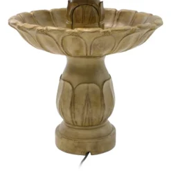 Sunnydaze Decor Sunnydaze 46"H Electric Polystone 3-Tier Classic Tulip Outdoor Water Fountain -Sunnydaze Decor GUEST d3625a6b f126 43b1 b647 2d3cced5bccb