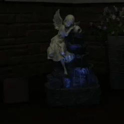Sunnydaze Decor Sunnydaze Outdoor Solar Powered Angel Falls Water Fountain With Battery Backup And Submersible Pump - 27" -Sunnydaze Decor GUEST d3e8b995 1500 49ca 83be a14607fd914b