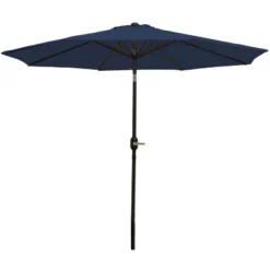 Sunnydaze Decor Sunnydaze Outdoor Aluminum Patio Table Umbrella With Polyester Canopy And Push Button Tilt And Crank - 9' -Sunnydaze Decor GUEST d4050324 65b6 4e2b a152 aed0a0316e41