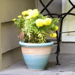 Sunnydaze Decor Sunnydaze Indoor/Outdoor Purlieu Decorative Glazed Ceramic Planters For Greenery Or Flowers - 12" -Sunnydaze Decor GUEST dce05f88 5624 4d08 b520 13093599d12d