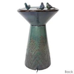 Sunnydaze Decor Sunnydaze Gathering Birds Ceramic Outdoor Fountain With LED Lights -Sunnydaze Decor GUEST e847b52c 0f10 4c7f b1d8 e6a2fc332b26