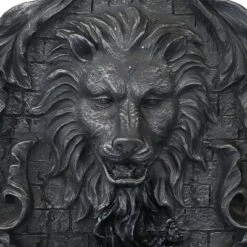 Sunnydaze Decor Sunnydaze 30"H Solar-Powered With Battery Pack Polyresin Stoic Courage Lion Head Outdoor Wall-Mount Fountain -Sunnydaze Decor GUEST ea24b885 8f3e 410e a21f c0c463bd958d