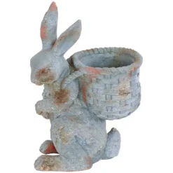 Sunnydaze Decor Sunnydaze 17" Roman The Carrot Collector Rabbit Indoor/Outdoor Statue Figurine - Patio, Lawn And Garden Decoration -Sunnydaze Decor GUEST edc27682 ebb0 4fea bfa9 4abc49e6891a
