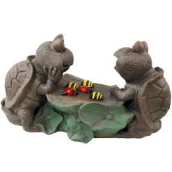 Sunnydaze Decor Sunnydaze Tic Tac Toe Turtles Concrete Garden Statue - 7.5-Inch -Sunnydaze Decor GUEST eeefeb6e 905b 4acd acfd b6f92efd2d3d