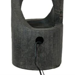 Sunnydaze Decor Sunnydaze 31"H Electric Resin Contemporary Double Helix Column Outdoor Water Fountain With LED Light -Sunnydaze Decor GUEST f50106c8 9ecc 4411 9cd6 827ef9f2485d