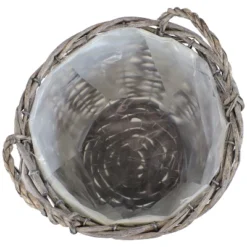 Sunnydaze Decor Sunnydaze Gray Willow Wicker Planter Baskets With Handles And Plastic Lining - Set Of 5 -Sunnydaze Decor GUEST f7da214a 00fa 4cb2 8d1b 749222eeb9bc