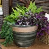 Sunnydaze Decor Sunnydaze Indoor/Outdoor Purlieu Decorative Glazed Ceramic Planter For Greenery Or Flowers - 15"