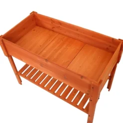 Sunnydaze Decor Sunnydaze Outdoor Raised Wooden Garden Bed With Lower Shelf For Plant Flowers, Herbs, Green Plants, And Vegetables - 42" -Sunnydaze Decor GUEST fe824f28 93ab 4e25 8627 98e9595b44c0
