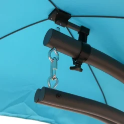 Sunnydaze Decor Sunnydaze Outdoor Hanging Chaise Floating Lounge Chair With Canopy Umbrella And Stand -Sunnydaze Decor GUEST 022104e0 305a 4746 8211 1ccaf9517caf