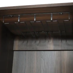 Sunnydaze Decor Sunnydaze Indoor Lavina Wine Cabinet With Glass And Bottle Storage Shelves - Coffee Brown -Sunnydaze Decor GUEST 03a5ef25 6314 465e 9f23 2aa49a1e8ec6