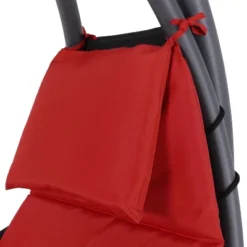 Sunnydaze Decor Sunnydaze Outdoor Hanging Chaise Floating Lounge Chair With Canopy Umbrella And Stand -Sunnydaze Decor GUEST 085e9bb2 9289 4237 baca 1c23e35e28ca