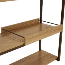 Sunnydaze Decor Sunnydaze Industrial-Style, 3-Shelf Sofa Table With Removable Serving Tray - Brown - 28.25 In -Sunnydaze Decor GUEST 097df698 c600 40a4 b2b9 03e4059588d3