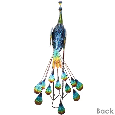 Sunnydaze Decor Sunnydaze Metal Peacock Outdoor Garden Yard Art Statue Sculpture - 34" 5 Sunnydaze Decor Sunnydaze Metal Peacock Outdoor Garden Yard Art Statue Sculpture - 34" - Image 5