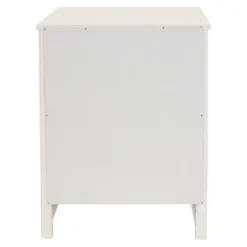 Sunnydaze Decor Sunnydaze Beadboard Nightstand Side Table With Drawer And Cabinet - 23.75" H - White -Sunnydaze Decor GUEST 1a39cea5 0977 46d8 bc19 c54510524476