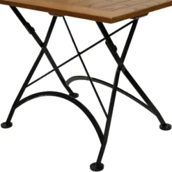 Sunnydaze Decor Sunnydaze Indoor/Outdoor Chestnut Wood Large Folding Patio Family Dining Table - 31" - Brown -Sunnydaze Decor GUEST 22152fad bf92 44d7 8599 a04517804083