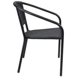 Sunnydaze Decor Sunnydaze Steel Frame And Polypropylene Seat And Back Aderes Outdoor Patio Arm Chair -Sunnydaze Decor GUEST 2d408aee e579 49bd a94e c4667db1a0ea
