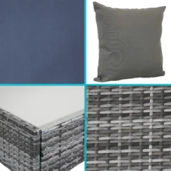 Sunnydaze Decor Sunnydaze Outdoor Dunmore Patio Conversation Furniture Set With Loveseat, Chairs, And Table - 4pc -Sunnydaze Decor GUEST 3b960485 82a3 4551 bde9 f8fc11424c92