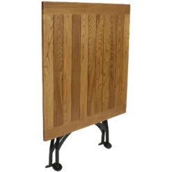 Sunnydaze Decor Sunnydaze Indoor/Outdoor Essential Chestnut Wood Folding Bistro Chair And Table - Dark Brown - 3pc -Sunnydaze Decor GUEST 3cf3a9d0 159d 4d46 8fc3 20445bfcdac0 1