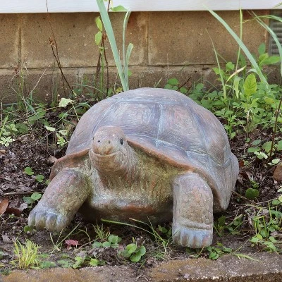 Sunnydaze Decor Sunnydaze Indoor/Outdoor Glass Fiber Reinforced Concrete Talia The Tortoise Patio Garden Yard Entryway Decorative Statue - 29" 3 Sunnydaze Decor Sunnydaze Indoor/Outdoor Glass Fiber Reinforced Concrete Talia The Tortoise Patio Garden Yard Entryway Decorative Statue - 29" - Image 3