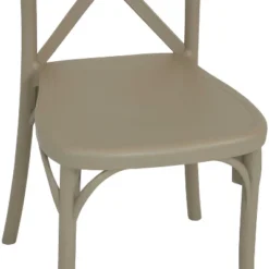Sunnydaze Decor Sunnydaze Crossback Design Plastic All-Weather Commercial-Grade Bellemead Indoor/Outdoor Patio Dining Chair, Tan, 2pk -Sunnydaze Decor GUEST 43fafa23 b28f 4d98 84c9 a58275cbedb5